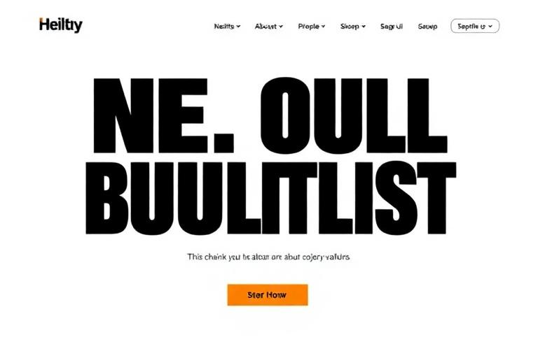 Brutalist website design preview