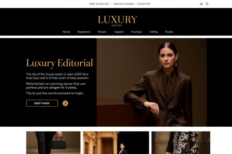 Luxury website design preview