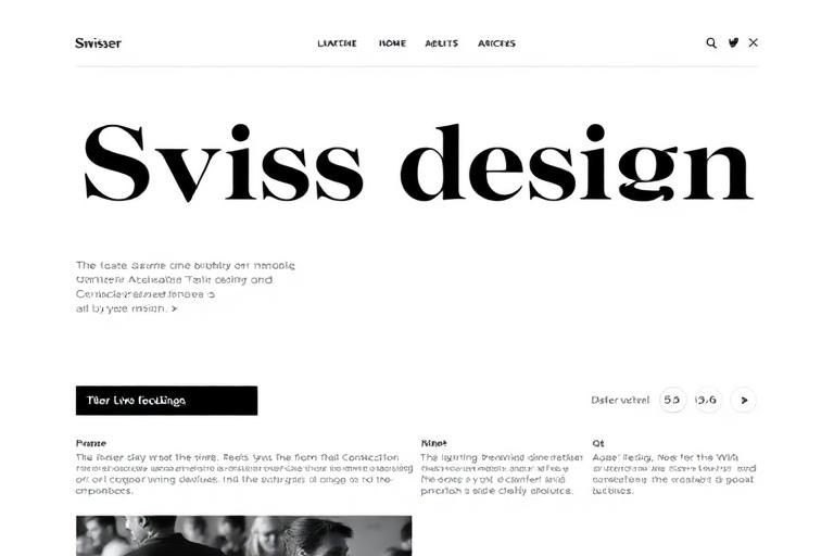 Minimal website design preview