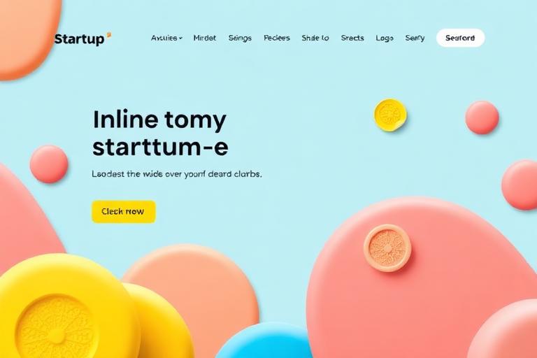 Playful website design preview