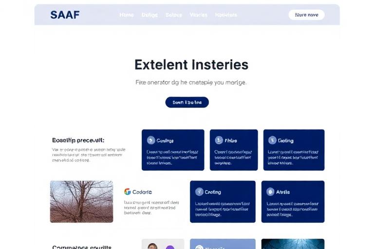 Professional website design preview