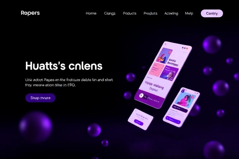 3D / Depth website design preview